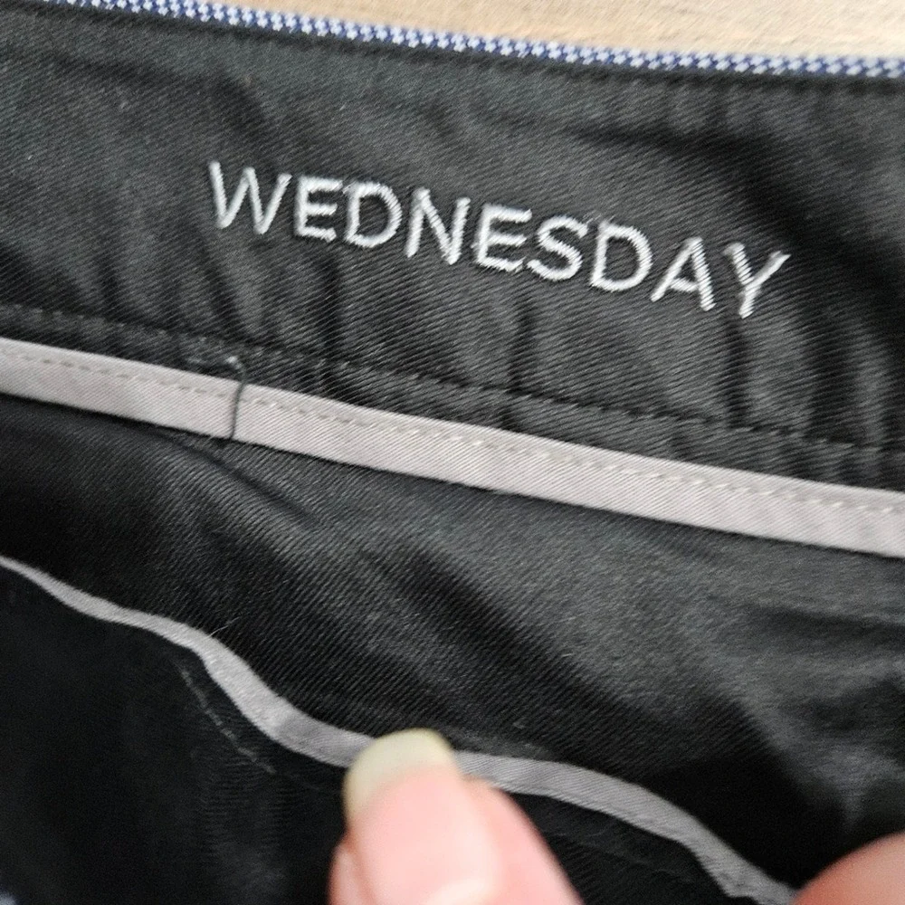 Bonobos Mens Daily Grind Wednesday Dress Pants Light Blue Micro Pattern‎ 35x29